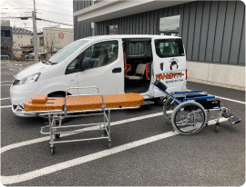 車いすのまま乗り降りできます